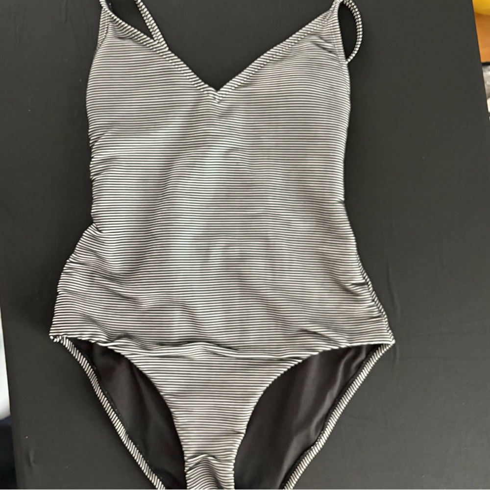 Chelsea 28 Striped Black and White Women’s  One Piece Swimsuit